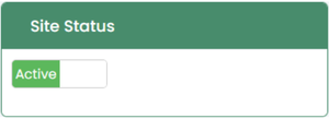 Site status indicator